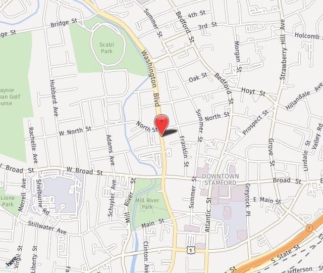 Location Map: 1351 Washington Boulevard Stamford, CT 06902